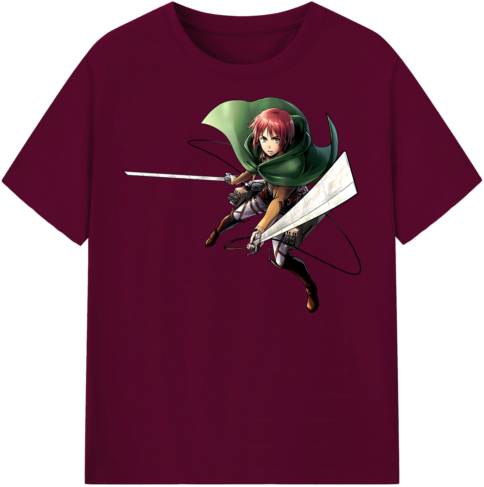 （画像用） 進撃の巨人 Attack on Titan レディースカジュアルプリントTシャツ（綿100％）